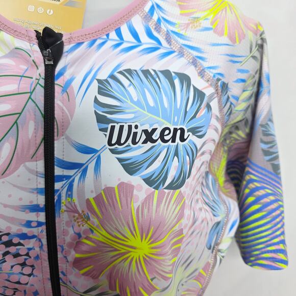 Wixen PRO Race Trisuit Women Aerodynamic Bike Run Swim Suit Back Pocket Size XL - Picture 4 of 14